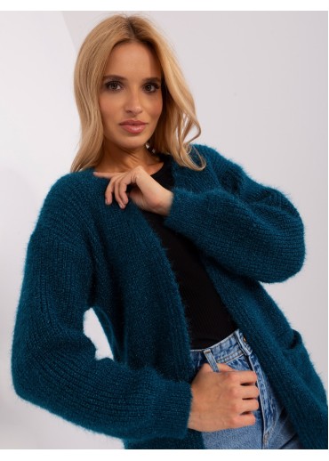 Tmavozelený kardigán