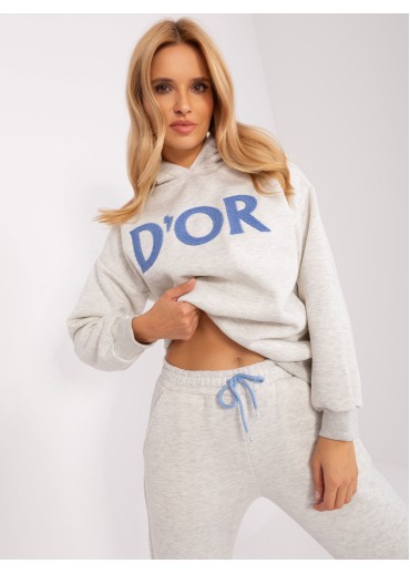 Sivá tepláková súprava