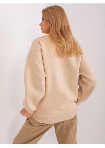 Béžovo hnedá mikina