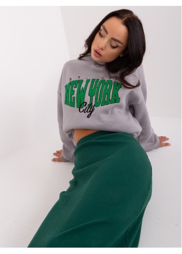 Sivá mikina s kapucňou