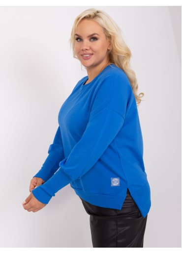 Modré tričko s dlhým rukávom