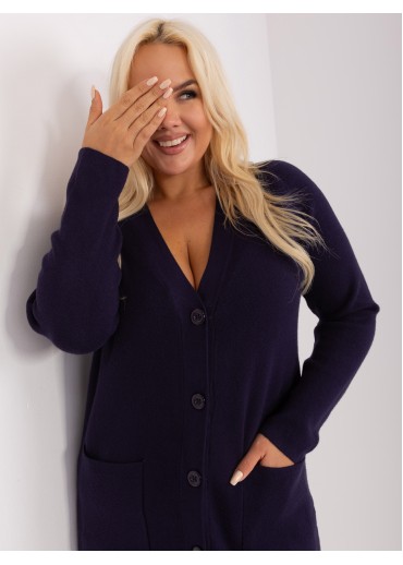 Modrý predĺžený sveter