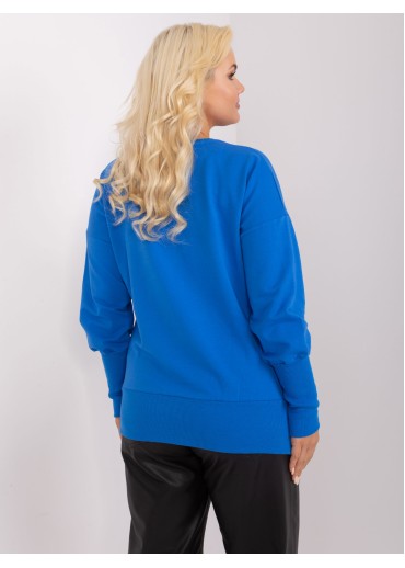 Modré tričko s dlhým rukávom