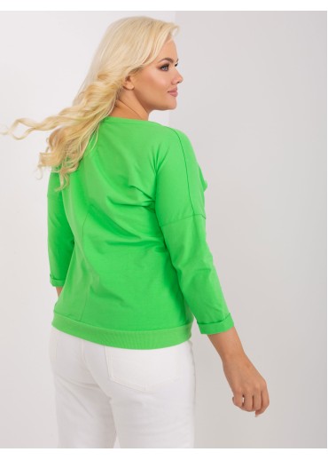 Zelené tričko s 3/4 rukávom