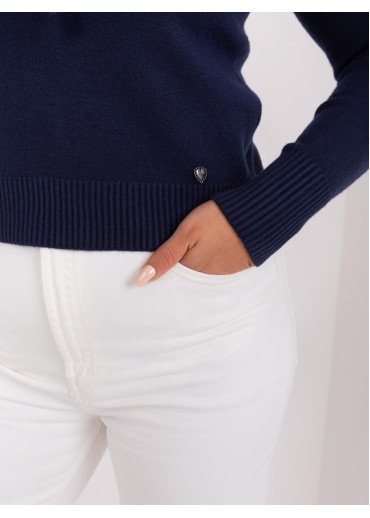 Modrý pulóver s kapucňou