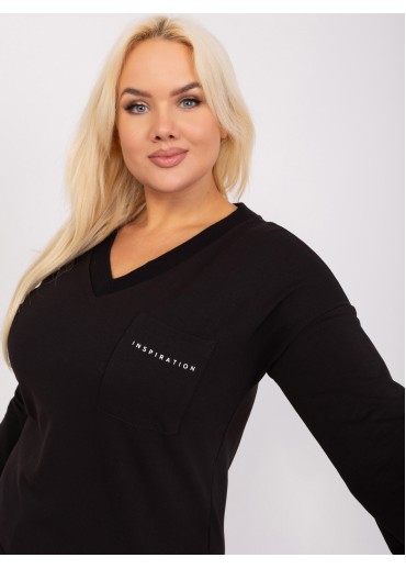 Čierne tričko s dlhým rukávom