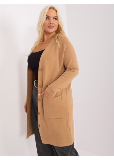 Hnedý predĺžený sveter