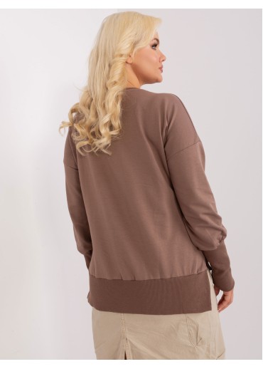 Hnedé tričko s dlhým rukávom