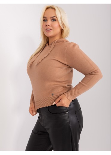 Hnedý pulóver s kapucňou