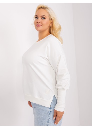 Smotanovo biele tričko s dlhým rukávom