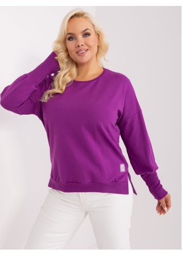 Fialové tričko s dlhým rukávom