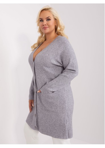 Sivý predĺžený sveter