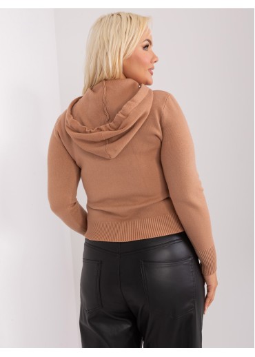 Hnedý pulóver s kapucňou