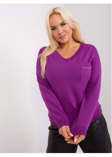 Fialové tričko s dlhým rukávom