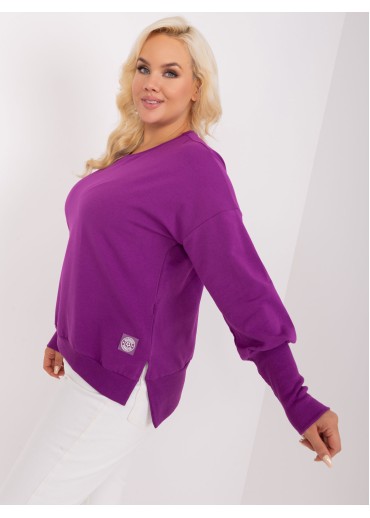 Fialové tričko s dlhým rukávom