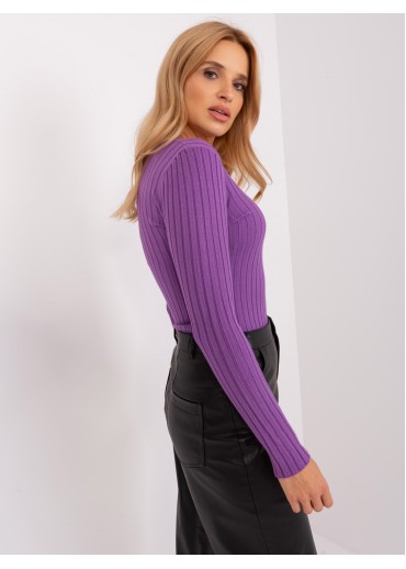 Fialové tričko s dlhým rukávom