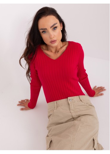 Červené tričko s dlhým rukávom