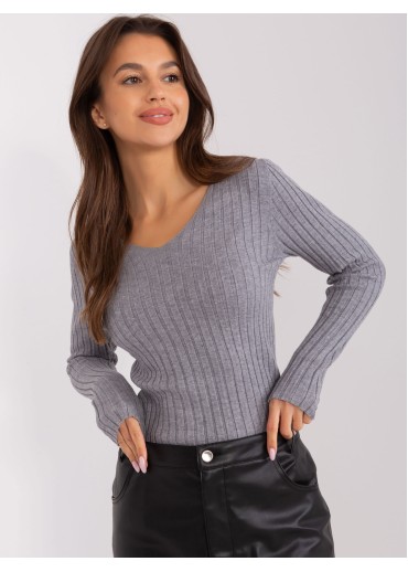 Tmavosivé tričko s dlhým rukávom