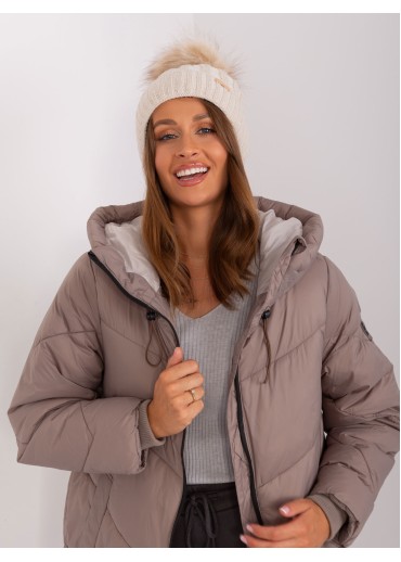 Béžovo hnedá čiapka