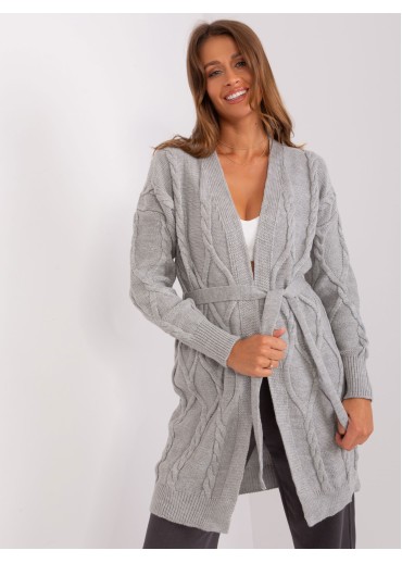 Sivý kardigán