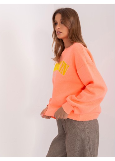 Oranžová basic mikina