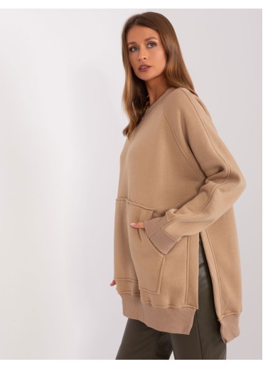 Kapučínovo hnedá mikina