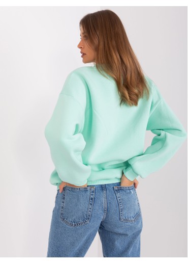 Svetlozelená basic mikina