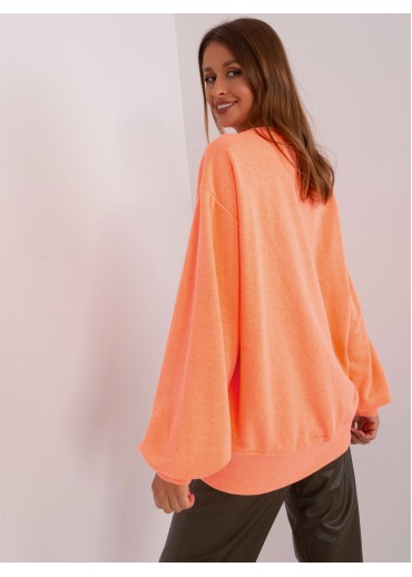 Oranžová basic mikina