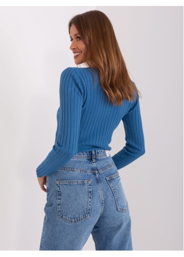 Modré tričko s dlhým rukávom