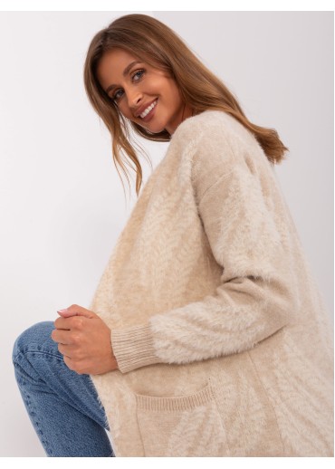 Béžovo hnedý kardigán