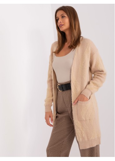 Kapučínovo hnedý kardigán