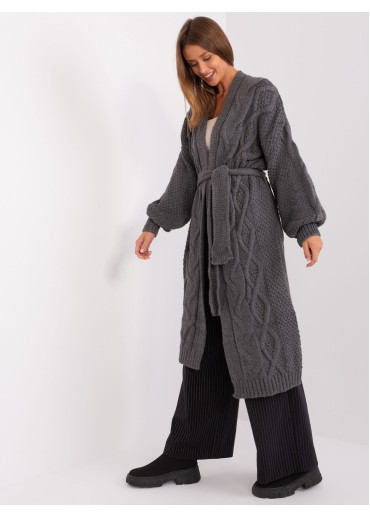 Tmavosivý kardigán