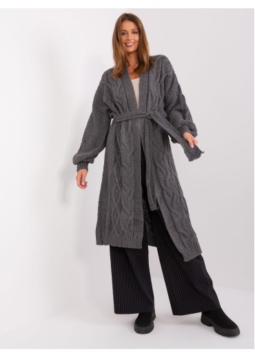 Tmavosivý kardigán