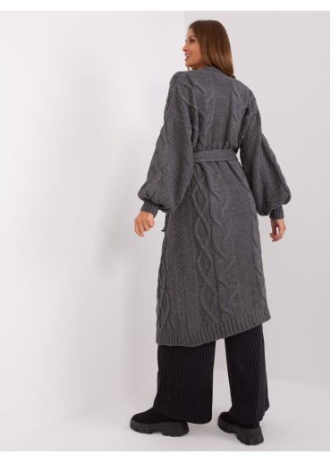 Tmavosivý kardigán