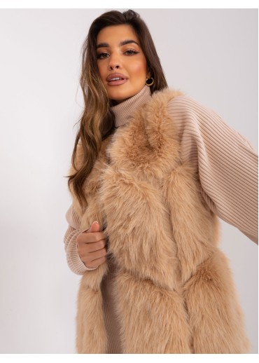 Kapučínovo hnedá vesta