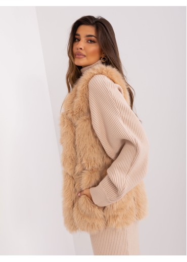 Kapučínovo hnedá vesta