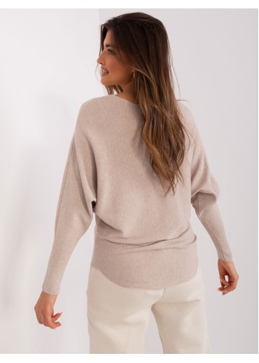 Béžovo hnedý pulóver