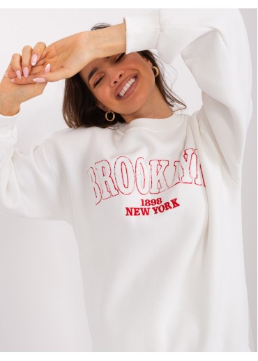 Smotanovo biela basic mikina