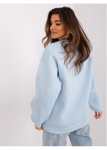 Svetlomodrá basic mikina