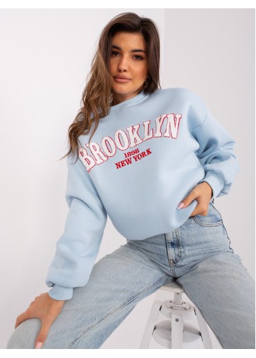 Svetlomodrá basic mikina