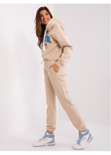 Béžovo hnedá tepláková súprava