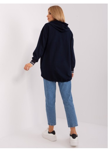 Modrá mikina s kapucňou