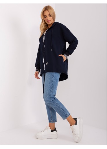 Modrá mikina s kapucňou