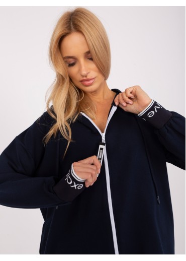 Modrá mikina s kapucňou