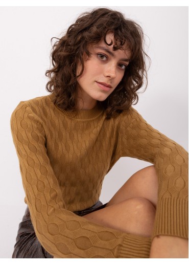 Kapučínovo hnedý pulóver