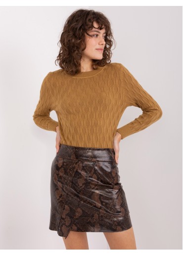 Kapučínovo hnedý pulóver