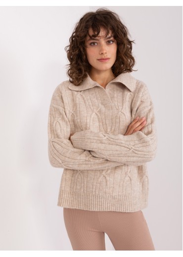 Kapučínovo hnedý pulóver