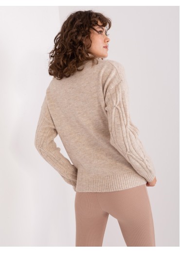 Kapučínovo hnedý pulóver