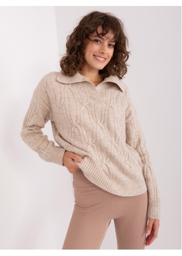 Kapučínovo hnedý pulóver