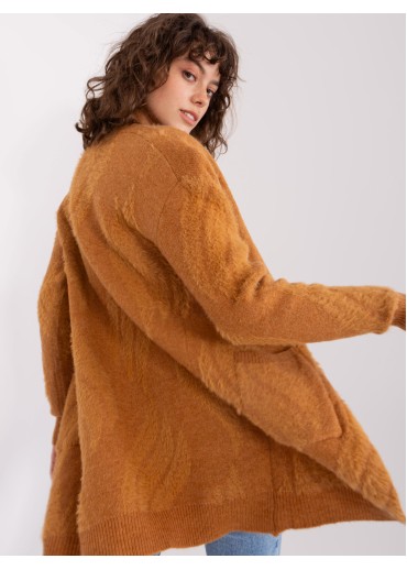 Karamelovo hnedý kardigán